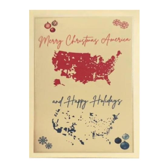 1/10/20/30 шт. Счастливого Рождества Америка Открытки Патриотические праздничные поздравительные открытки Президентские выборы Рождественские открытки для рождественской новогодней вечеринки