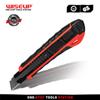 WISEUP Utility Knife Retractable Pocket Knife TPR Handle Auto-Lock Box Cutter For Office Stationery School Supplies Hand Tools