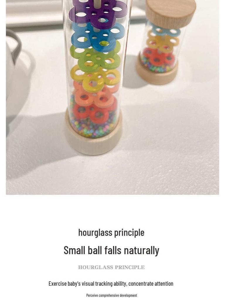 Деревянная дождевая палка для детской музыки и развития координации Монтессори игрушка