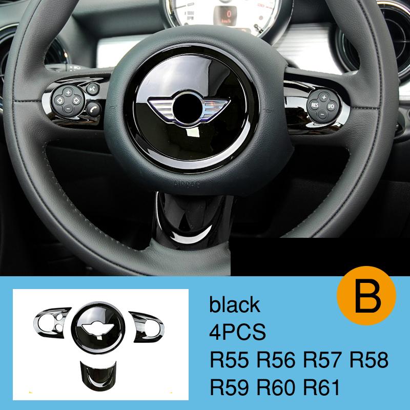 Car Steering Wheel Panel Multimedia Button Decorative Cover For BMW MINI Cooper JCW R55 R56 R57 R58 R59 R60 R61 Car Accessories