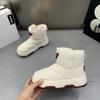 Женская обувь 2024 года, модные женские ботинки без застежек, горячая распродажа, повседневные ботинки с круглым носком, женские зимние ботинки из бархата, сохраняющие тепло, зимние ботинки
