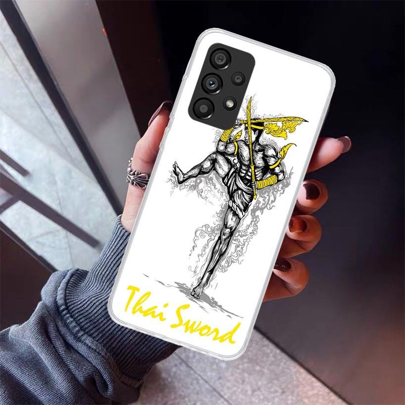 Muay Thai Fight Boxing Phone Case For Samsung Galaxy A17 A57 A37 A16 A26 A36 A56 A15 A25 A35 A55 A14 A13 A54 A53 A34 A24 A33 A23