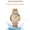 Древесина ореха, японский кварцевый механизм, женские часы, элитный бренд, сетчатый ремешок, водонепроницаемые женские наручные часы
