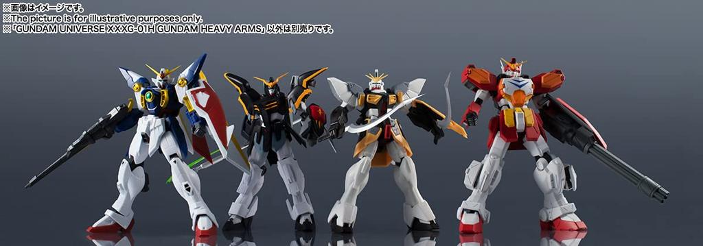 TAMASHII NATIONS GUNDAM UNIVERSE Мобильный доспех Гандам W ГАНДАМ ХЕВИ АРМС 150 мм ABS ПВХ Окрашенная фигурка действия XXXG-01H Прибл.. &