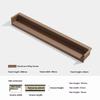 Light Luxury Morandi Same Color Dark Button Handle Skin Texture Slotted Embedded Cabinet Door Handle Drawer Cabinet Door Handle