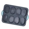 Силиконовая форма для хлеба, антипригарная, термостойкая, перфорированная, для выпечки французского хлеба, форма для кекса с нескользящими ручками
