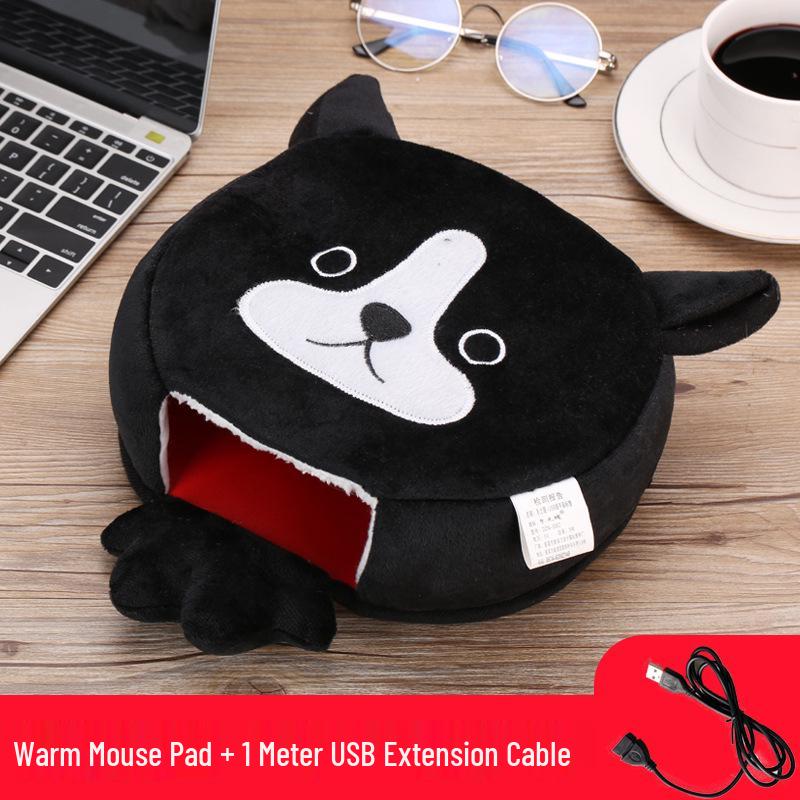 USB Нагреваемый коврик для мыши с поддержкой запястья - Флисовые перчатки-грелки для рук для мужчин