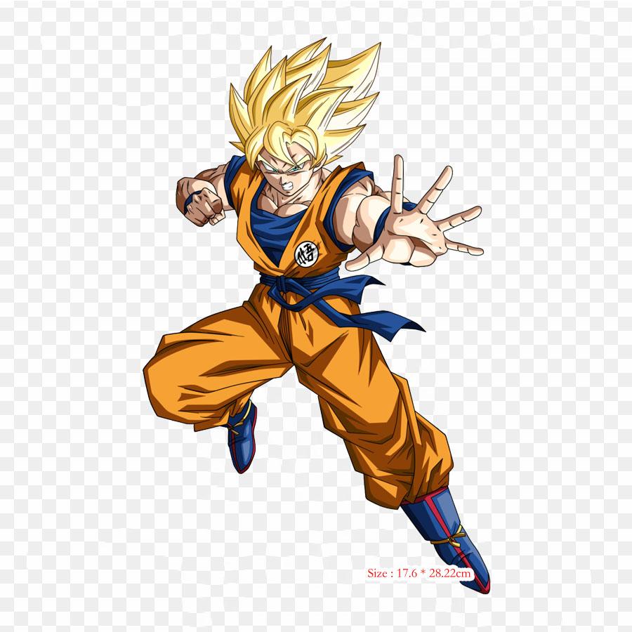 Patches For Clothes Bag Iron On Thermal Stickers Super Saiyan Goku Goku Gohan Pattern Washable Heat Transfer