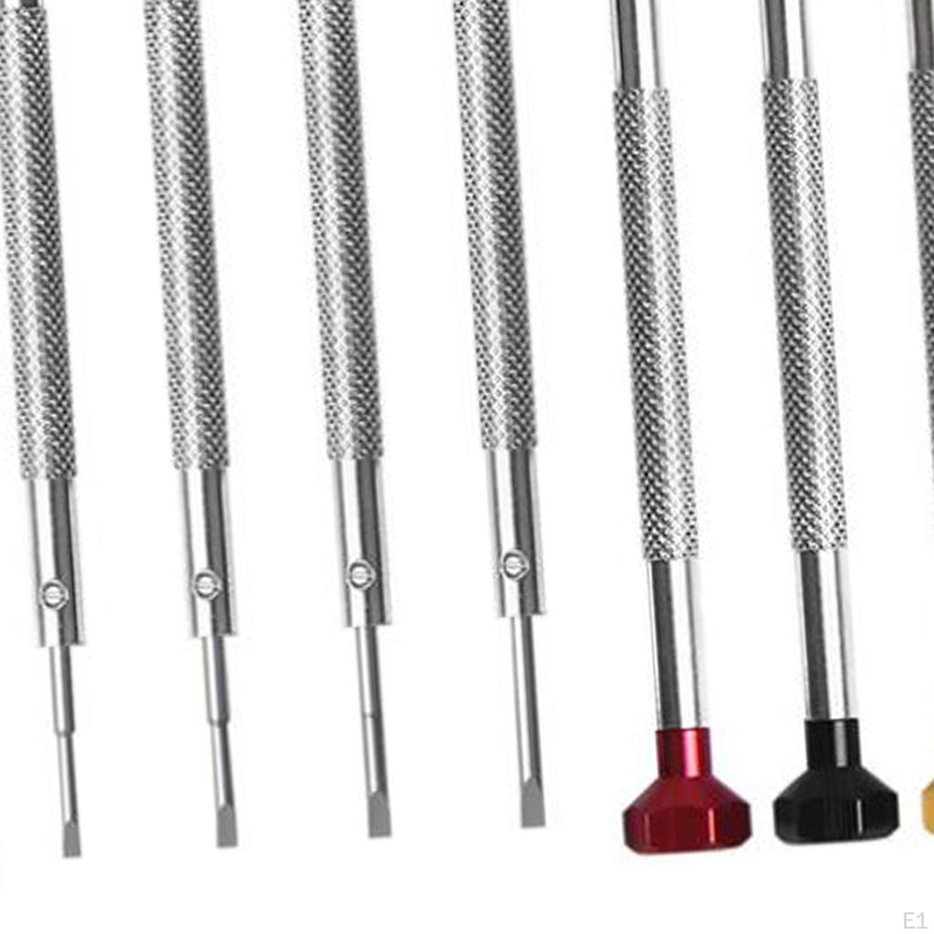 8x Набор отверток для ювелирных изделий, отвертка для часов разных размеров для часовщиков