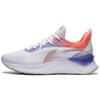Li Ning Element Shock Absorbing Non-Slip Durable Low-Top Running Shoes Women Sneaker White Purple ARHS010-1