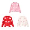 Autumn Children Girls Cardigan Sweaters Baby Knitted Sweater Long Sleeve Cute Outwear Coat For Toddler Girl Kids Knitwear Jacket