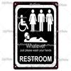 [MyPlate] Bathroom Rules Vintage Metal Sign Plaque Toilets Tin Sign Wall Decor For Pub Club Man Cave Bar Decoration Tin Plates