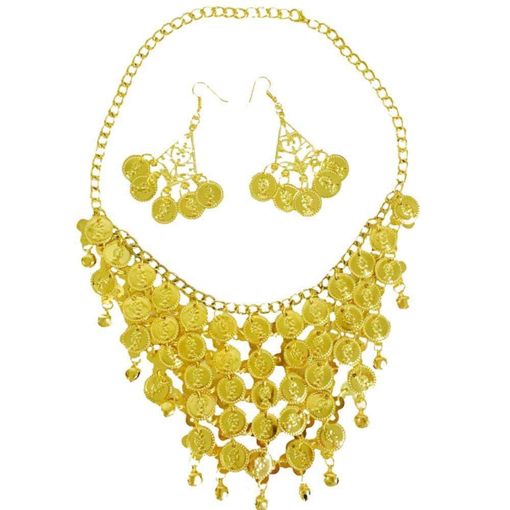 Винтажное ожерелье Индийские серьги Костюмные аксессуары Аксессуары для волос Женщины