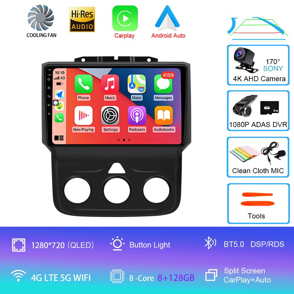 Автомагнитола Android 14 для Dodge Ram 4 IV DJ DS 2013 - 2019 Мультимедийный видеоплеер Навигационная стереосистема GPS Нет 2din 2 din dvd