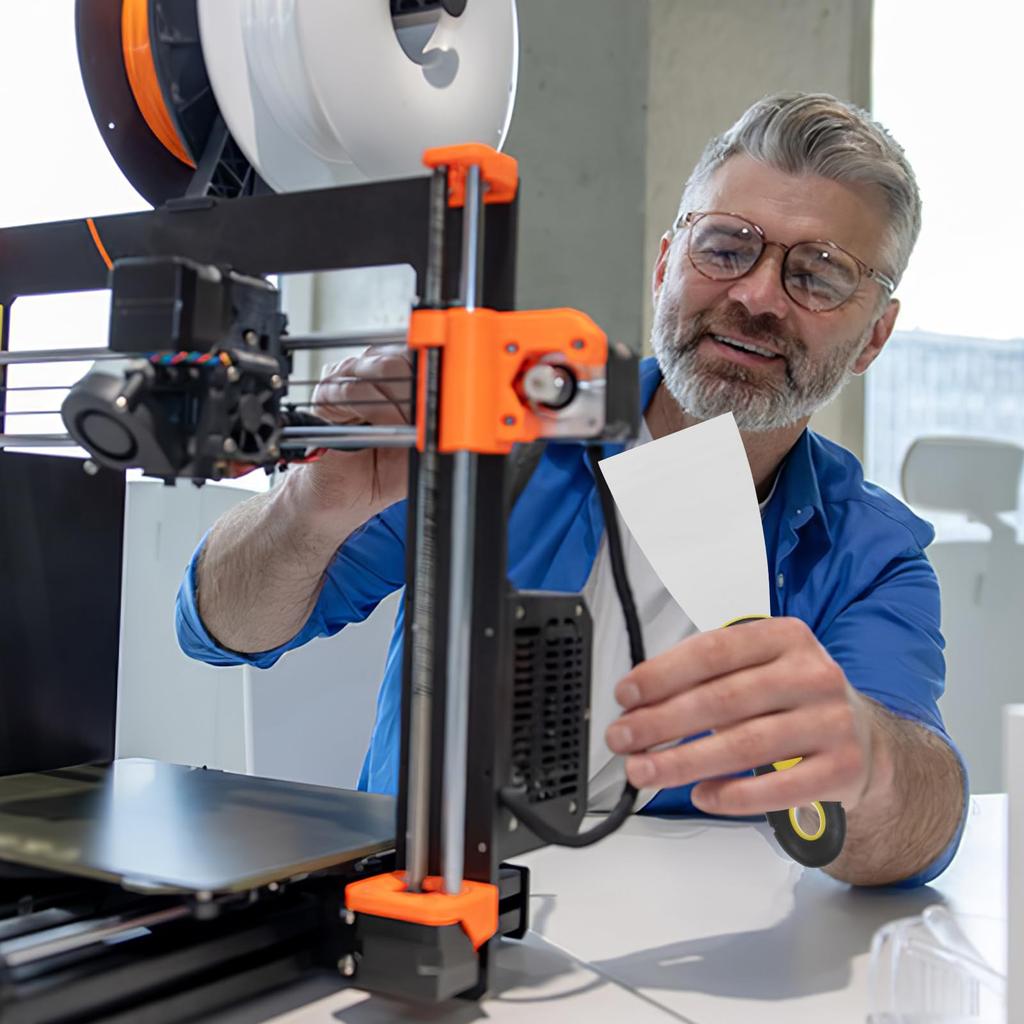 POPETPOP 3D Printer Spatula Accessory, Hot Bed Removal Tool, Spatula, Shovel, Scraper, Stainless Steel Alloy, Convenient, Easy to Use, Easy to Hold