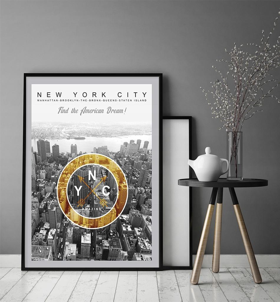 Picture poster In a frame 53x73 cm New York P1084
