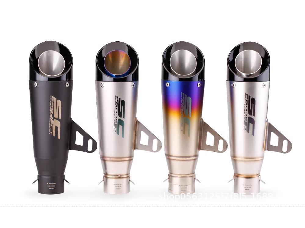 Выхлопная труба мотоцикла Ninja Z250/300/400 MT0709 R25/R3/R6 SC двух/трехслойная