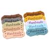 20PCS Handmade Hats Bags PU Leather Clothes Tags Garment Labels Label Hand Made With Love