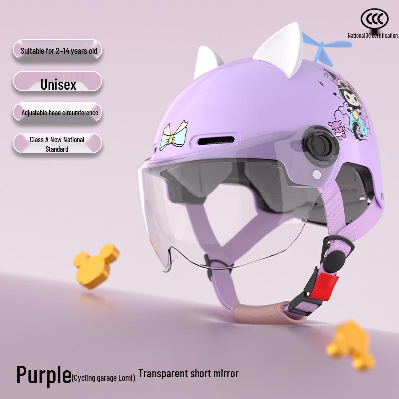 Сертифицированный 3C детский защитный шлем для электромобилей — летний, полушлем, унисекс, всесезонный