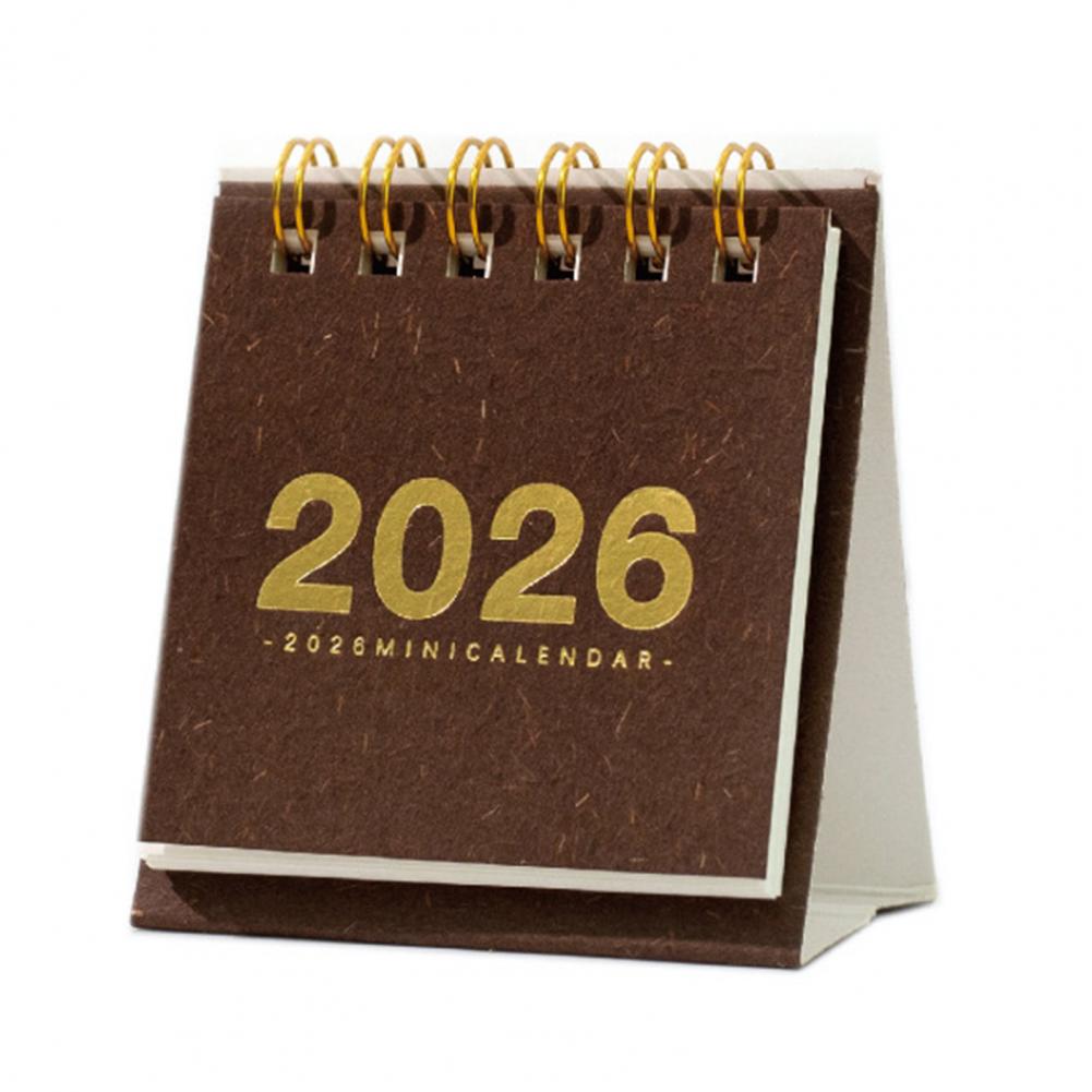 Настольный календарь-блокнот 2026 Мини-календарь для стола с двойной спиралью для дома, офиса, школы Маленький для организации