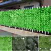 Plant Balcony Fence 0.5X1M Home Decoration Artificial Green Leaf Garden Plant Fence Outdoor Hedge