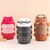 1Pcs Stackable Thermal Bento Box Eyeglass Bear Food Storage Container Durable Lunch Box
