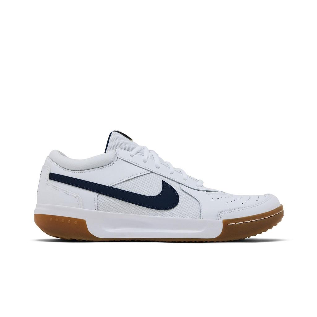 Nike Court Zoom Lite 3 'Белый Темно-синий Резина' (унисекс) Белые / Темно-синие / Коричневые резиновые теннисные туфли DV3258 102
