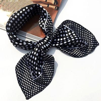 Квадратный атласный платок из искусственного шелка, мягкий, платок стюардессы, бандана, шейный платок