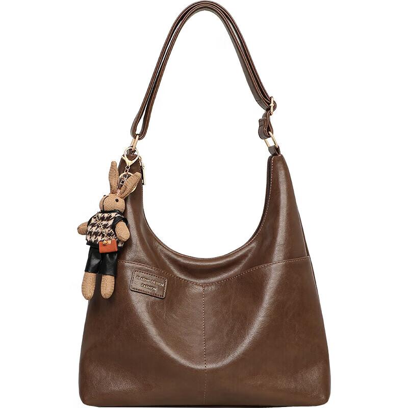 YUYULA Women's Tote Bag, Large Capacity Commuter Shoulder Bag, Vintage Crossbody Bag