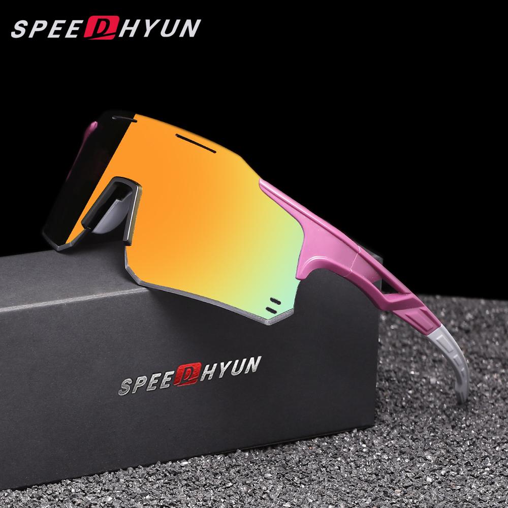 SPEEDHYUN Поляризованные солнцезащитные очки UV400 Защита Ретро Дизайн