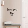 LOVE YOU BYE" Metal Sign - Home Wall Decor. Express Love and Warmth for Family & Lovers.Entryway. Valentine Decoration.