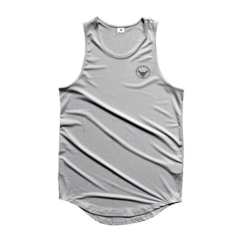 Muscleguys New Style Fashion Casual Tank Top Handsome Men Vest Bodybuilding Fitness t-Shirt Quick-drying Comfortable Sleeveless