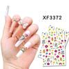 1 шт. Наклейки для ногтей с бабочками и цветами 3D Весенние цветочные листья Самоклеящиеся переводные наклейки Слайдер DIY Украшение для нейл-арта