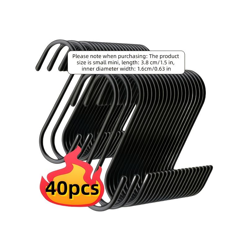 40pcs Durable heavy-duty metal S The hook is easy to install, anti-slip, and resistant to corrosion. Its modern design is suitable for plants,
