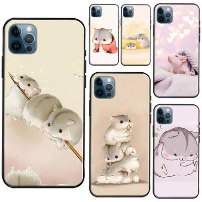 Силиконовый чехол с изображением хомяков для iPhone 13 Mini 11 14 12 Pro Max 7 8 Plus X XR XS Max SE 2020, чехол для телефона