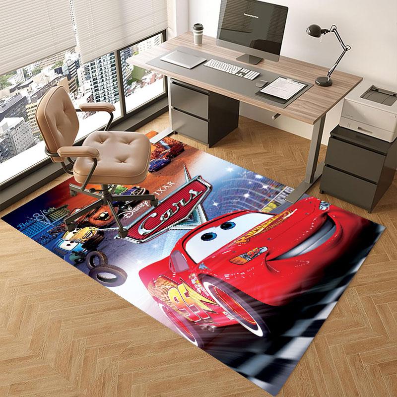 Lightning McQueen Cartoon Carpets and Rug 3D Printing Carpet Floor Mat Living Room Bedroom Large Area Soft Carpet-JM007