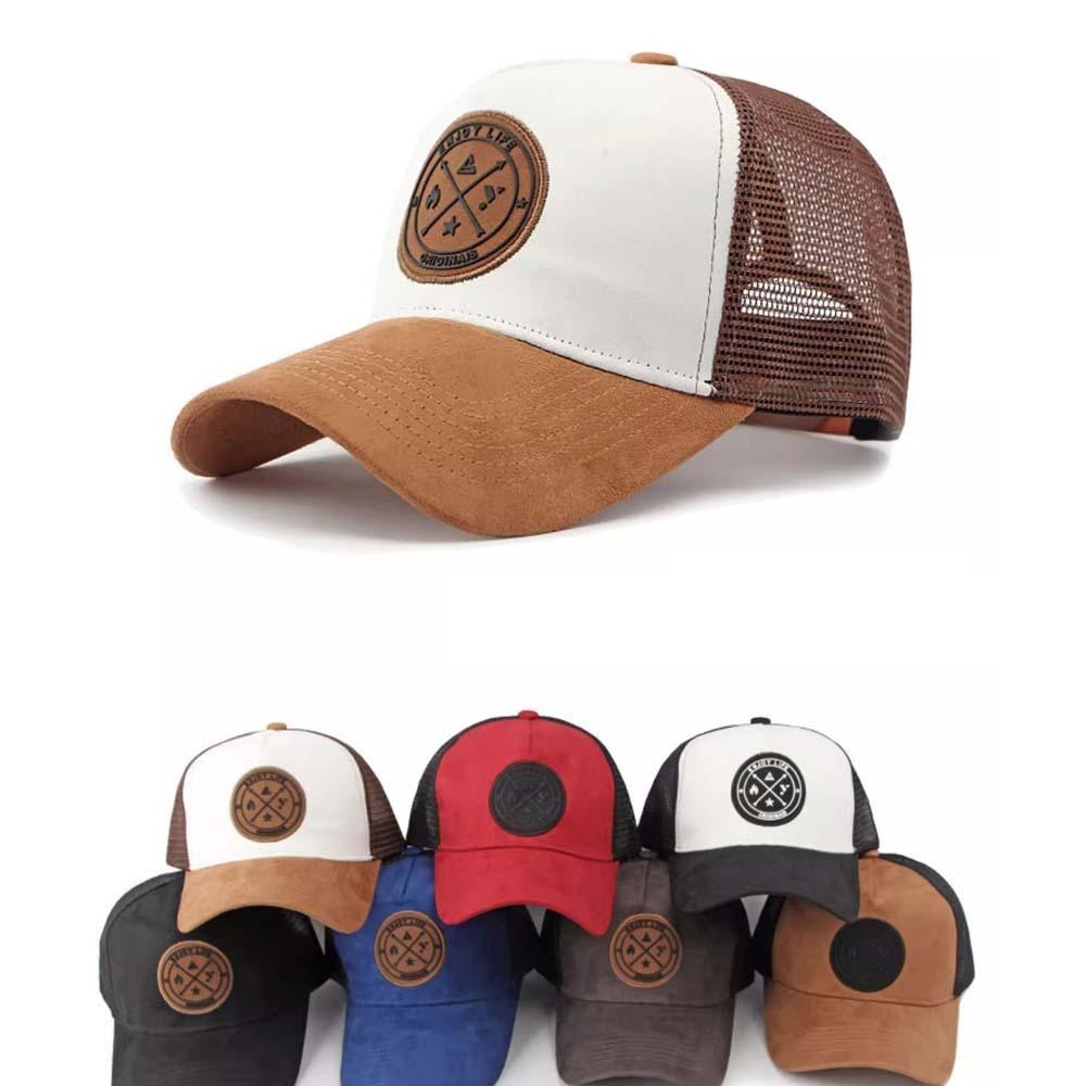 Adjustable Men Baseball Hat Breathable Women Sunshade Hat Lightweight Mesh Peaked Cap Versatile
