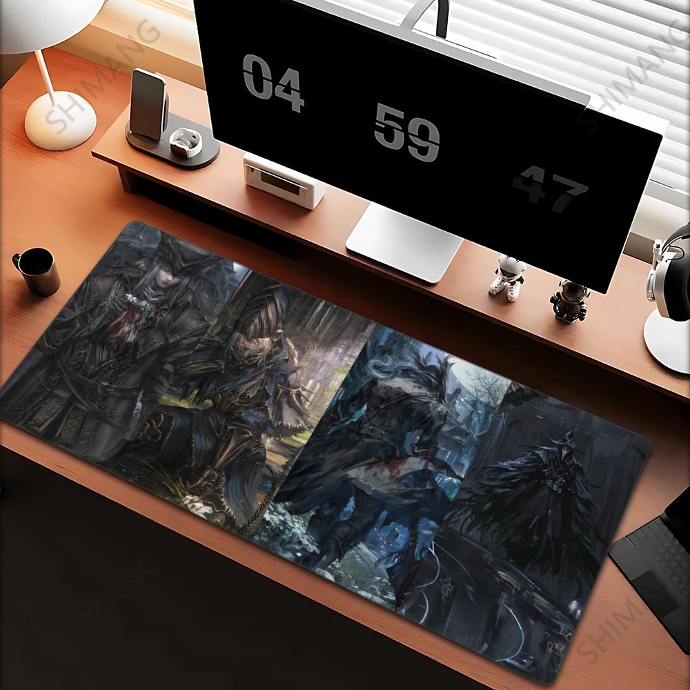 Игровой Bloodborne Большой Коврик для Мыши PC Геймерский XXL Настольное Украшение Компьютерный Большой Игровой Коврик для Мыши xmm Ковер на Стол
