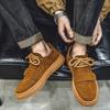 Модная мужская ретро-повседневная обувь 2025 Весна Новая модная тенденция Универсальная Удобная Толстая подошва Спортивные Низкие Нескользящие Кроссовки на платформе