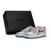 Air Force 1 811 Производство, Зона комфорта Сердцебиение Низкие Кеды для Скейтбординга Мужские Бело-Синие CW2288-111(Team80-S-BOX)