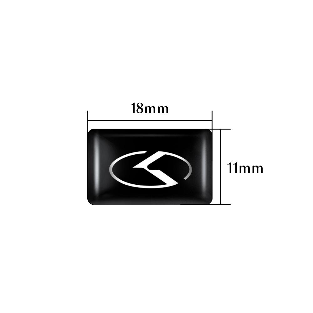 10/20/50Pcs Car Epoxy Resin Logo Interior Stickers Accessories For KIA Picanto Carnival Sportage 3 KX1 RIO K3 K6 Sorento Optima acq245