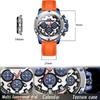 Mens Watch Fashion Chronograph Quartz Watches Sports Waterproof Male Clock Luminous Luxury Watch for Men Relogio Masculino