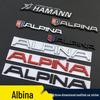 Эмблема Alpina: Металлическая наклейка с логотипом на хвосте