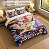 3Pcs Bedding Set Custom Name Text, 1 Sheet 2 Pillowcases Home Bed DecorDandadan