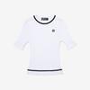 Fila KniT Oblique Round T shirT Fs2rsg2371f Whi