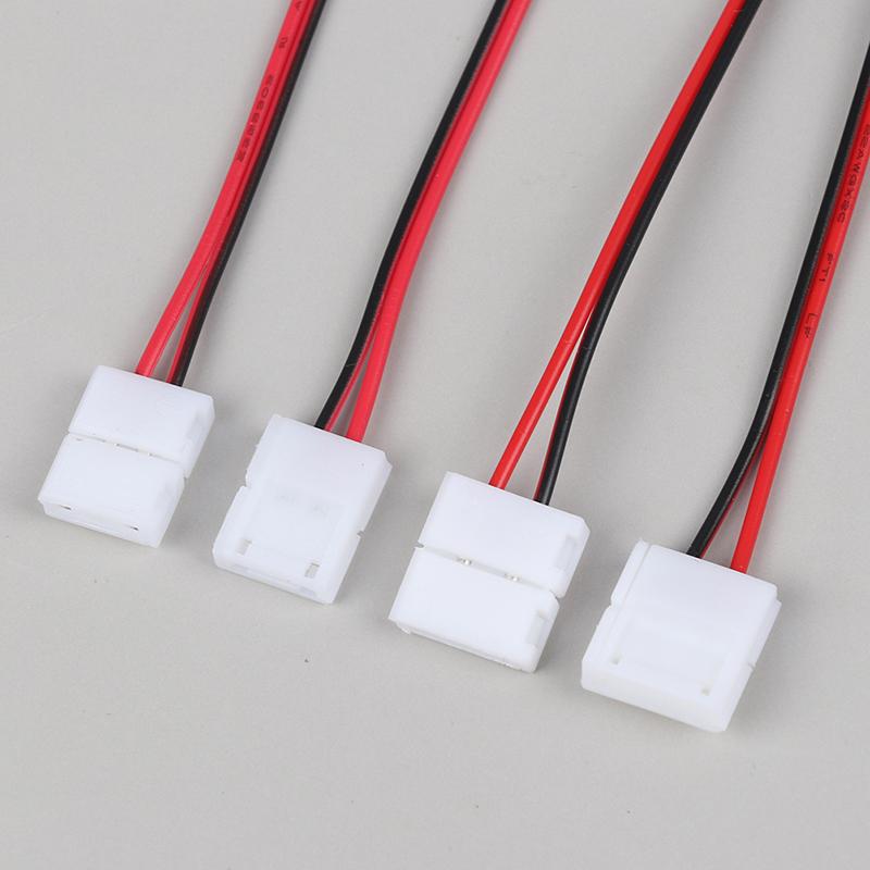 10Pcs 2 Pin Power 8Mm 10Mm Led Strips Lights Connector Splice Clip For Smd