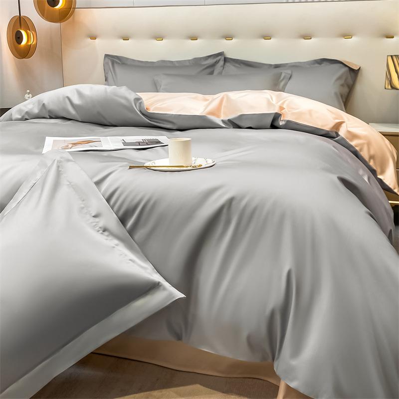 High-end Class A Maternal and Infant Grade Xinjiang Long-staple Cotton 4pcs Set, Pure Cotton Bed Sheet, Cotton Quilt Cover, Bed Hat 3pcs Set