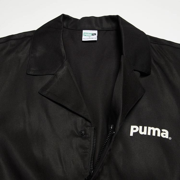 Puma Влагоотводящий дышащий однотонный комбинезон с коротким рукавом, женские комбинезоны, черный цвет 624108-01