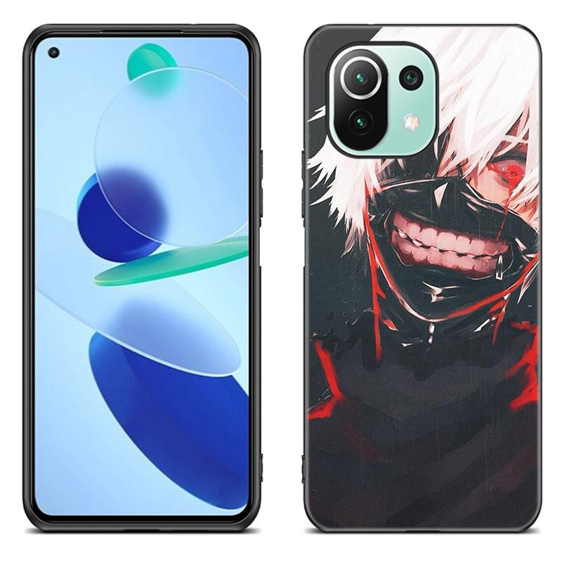 Чехол для телефона с аниме «Токийский гуль» для Xiaomi Mi 11 Lite NE 11i 10T 11T Pro A2 A3 Lite POCO F3 M3 M4 C31 X3 Pro NFC GT, черный чехол