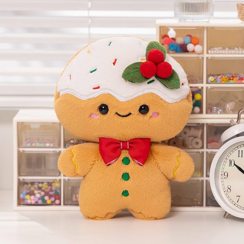 Christmas Tree Socks Ginger Bread Plush Toys Pillow Stuffed Chocolate Cabin House Decor Candy Cane Xmas Parsty Pillow Doll
